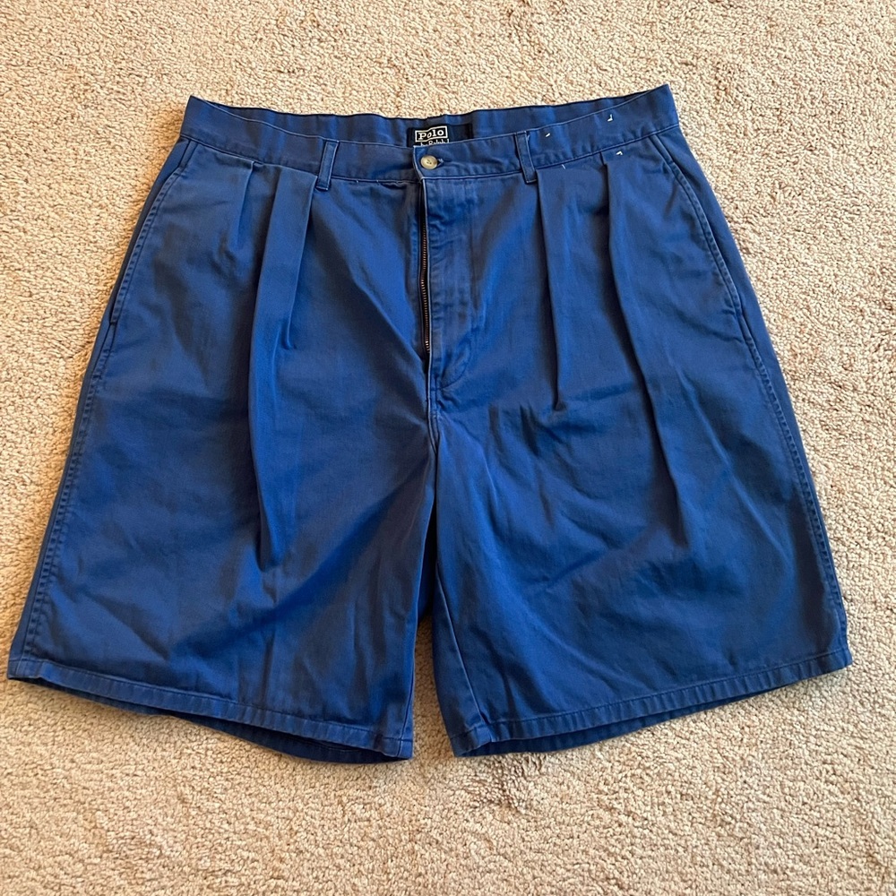 Polo Chinos Shorts by Ralf Lauren, Men’s Size 36, 9 Inch Inseam, Blue